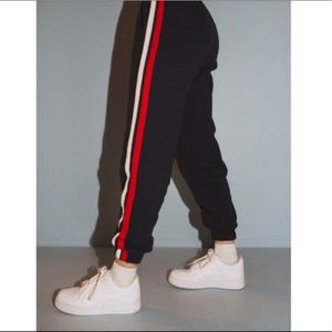 brandy melville striped sweatpants